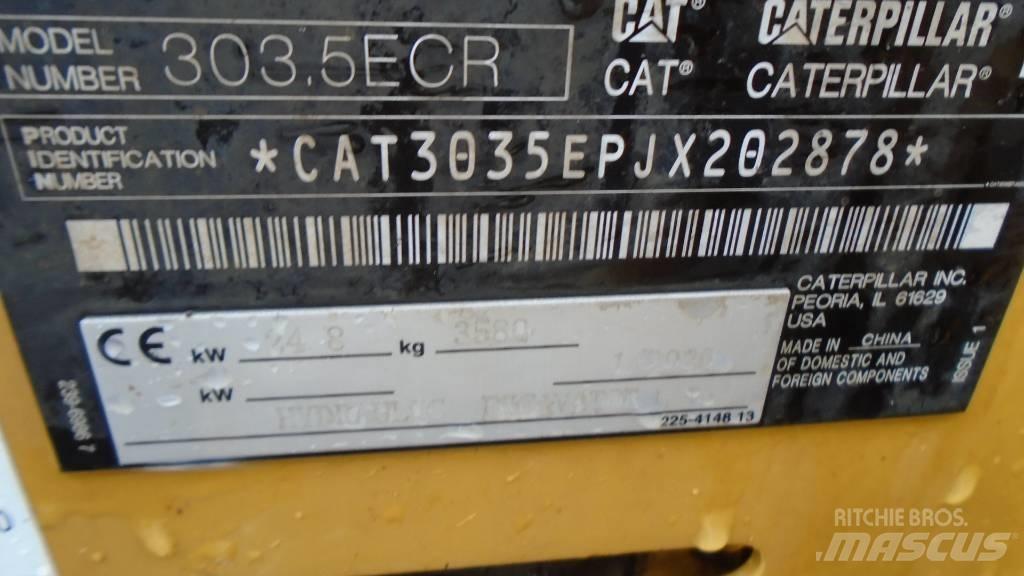 CAT 303.5 E CR Mini ekskavatori < 7 t