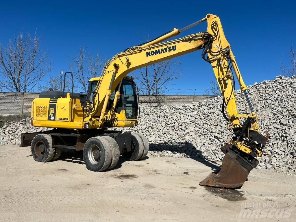 Komatsu PW 140-7 Ekskavatori uz riteņiem