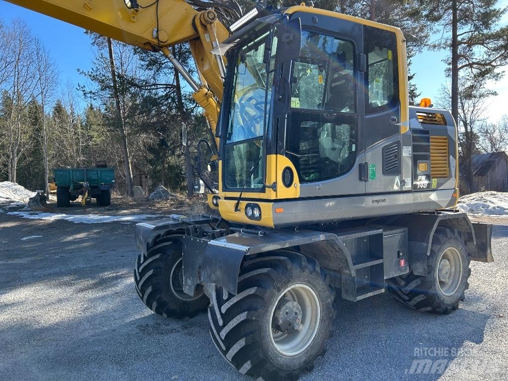 Komatsu PW148 -10 Ekskavatori uz riteņiem