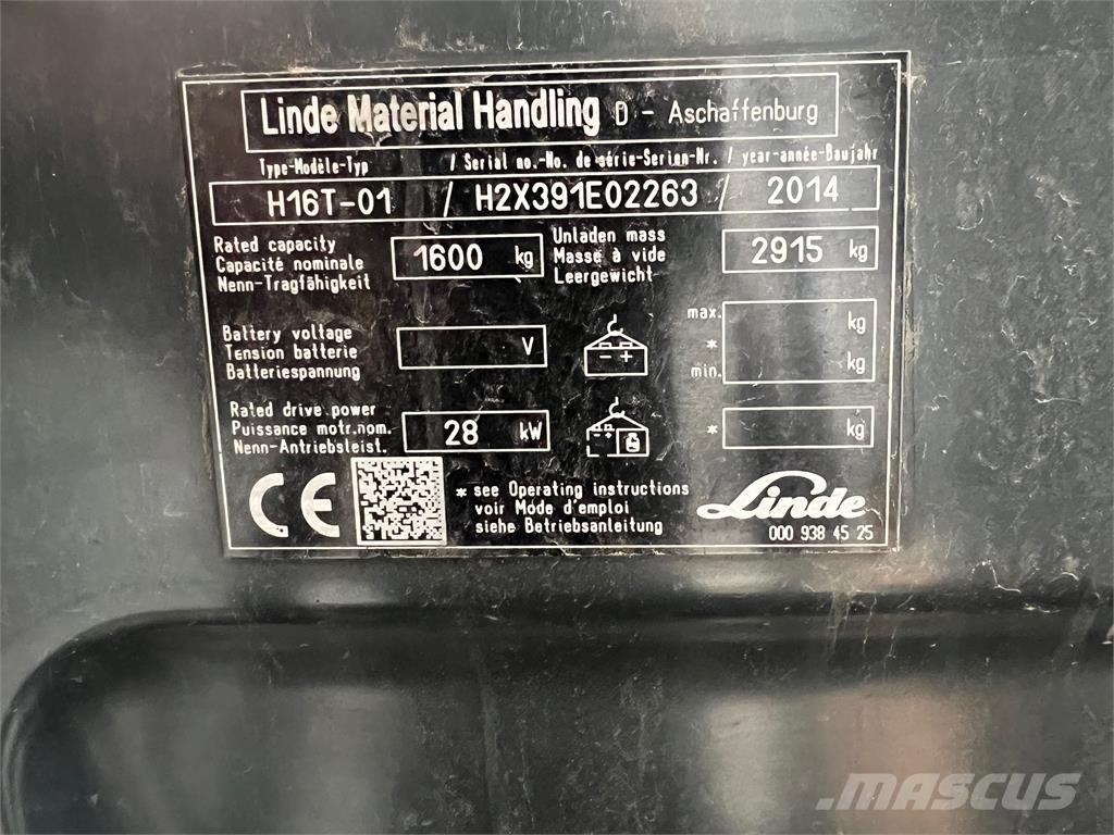 Linde H16T LPG tehnika