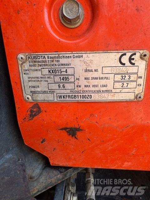 Kubota KX 015-4 Mini ekskavatori < 7 t