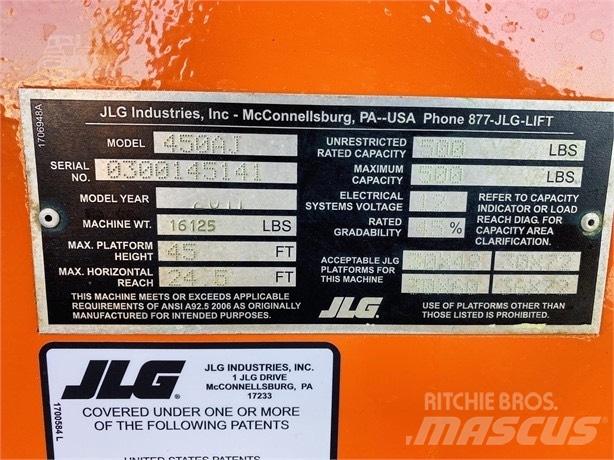 JLG 450 AJ II Strēles pacēlāji