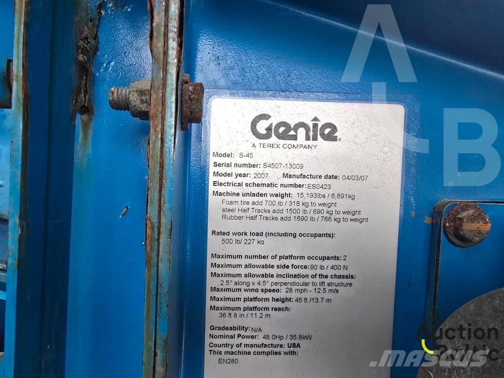 Genie S 45 Strēles pacēlāji
