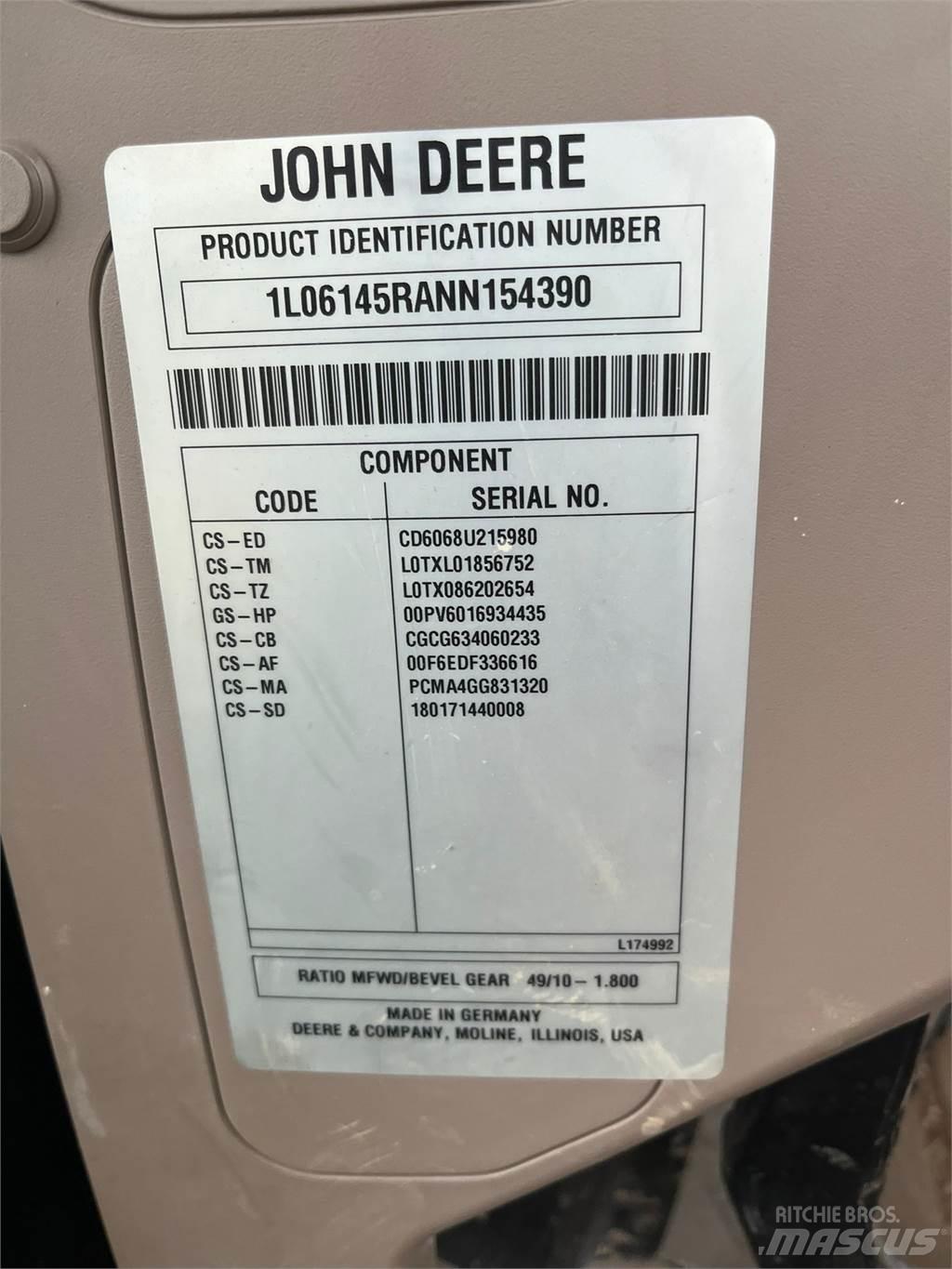 John Deere 6r145 Traktori