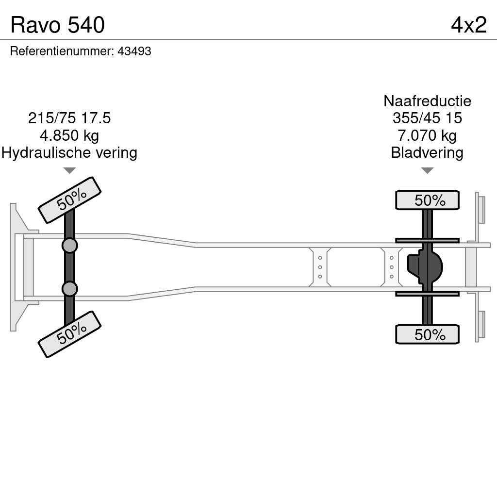 Ravo 540 Ielu tīrāmās mašīnas