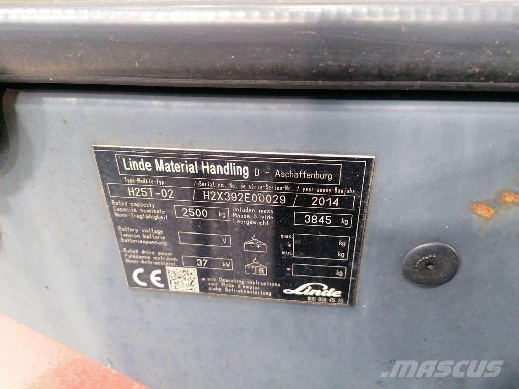Linde H25T-02 LPG tehnika