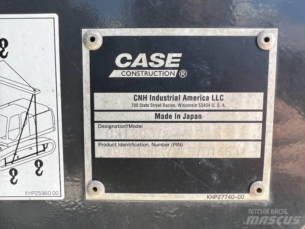 CASE CX 130 D Kāpurķēžu ekskavatori