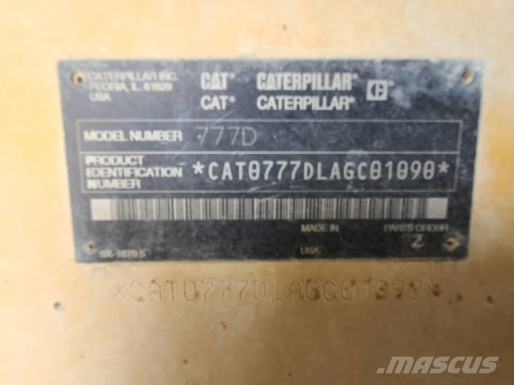 CAT 777D Artikulētie pašizgāzēji