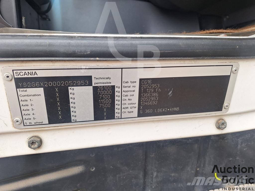 Scania G 360 Atkritumu izvešanas transports