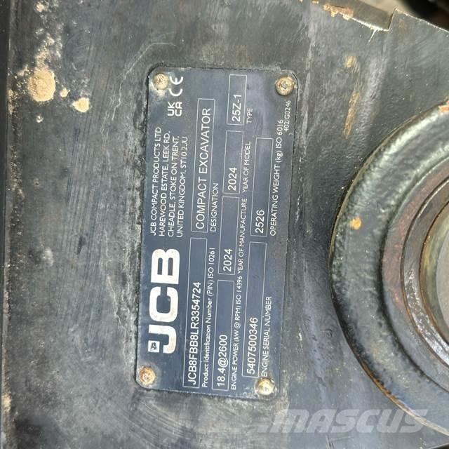 JCB 25Z-1 Mini ekskavatori < 7 t