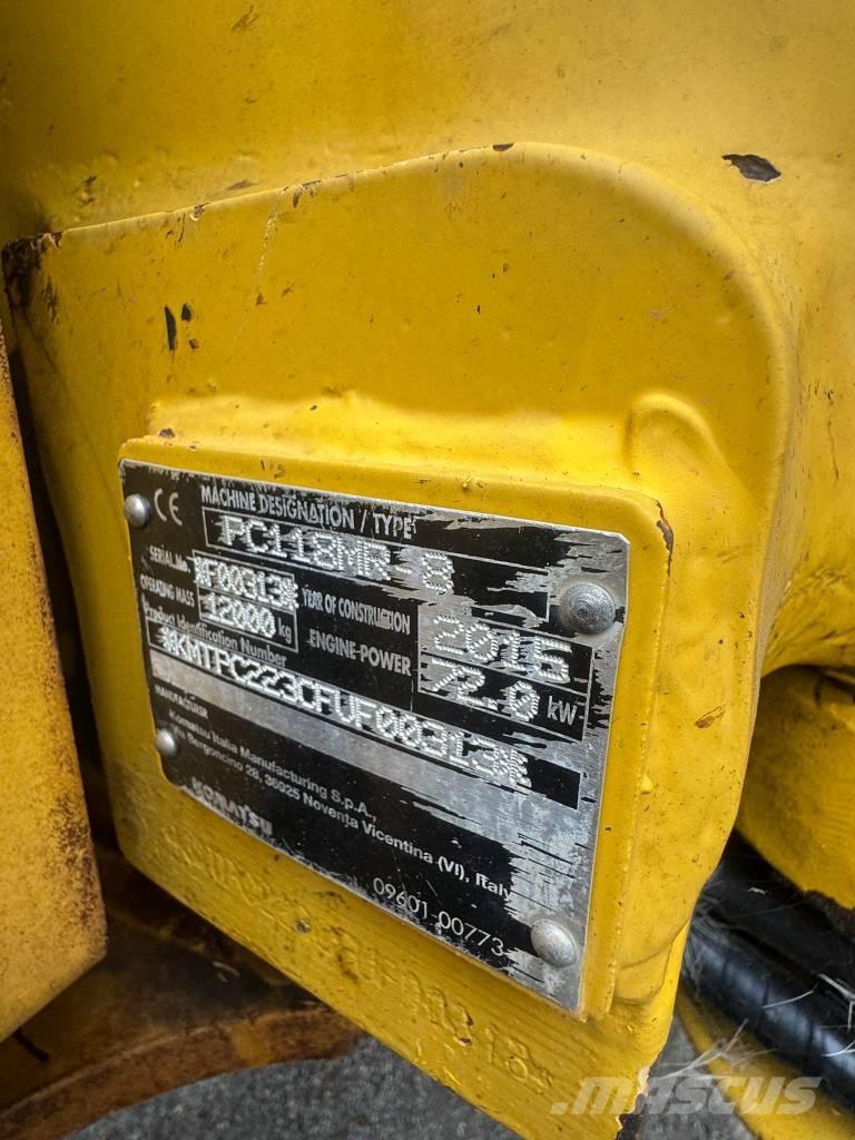 Komatsu PC 118 MR-8 Kāpurķēžu ekskavatori