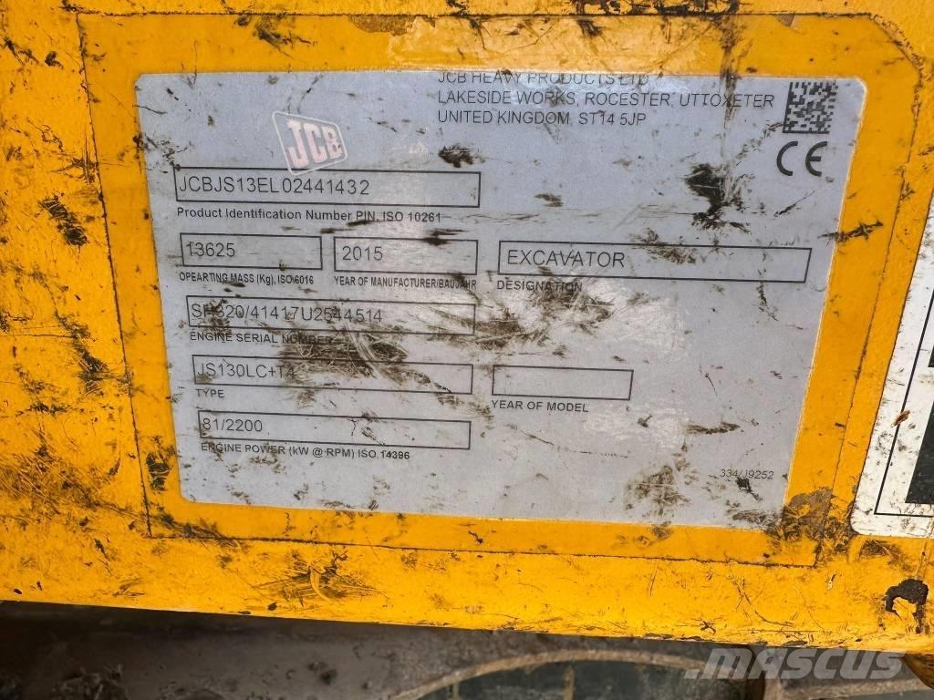 JCB JS 130 LC Kāpurķēžu ekskavatori