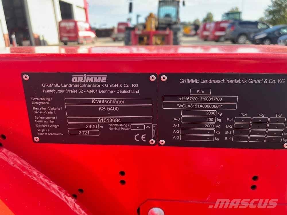 Grimme KS 5400 Kartupeļu tehnika - Citi