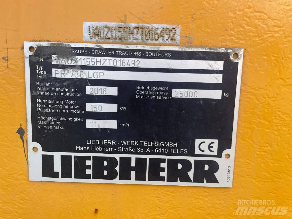 Liebherr PR 736 LGP Kāpurķēžu buldozeri