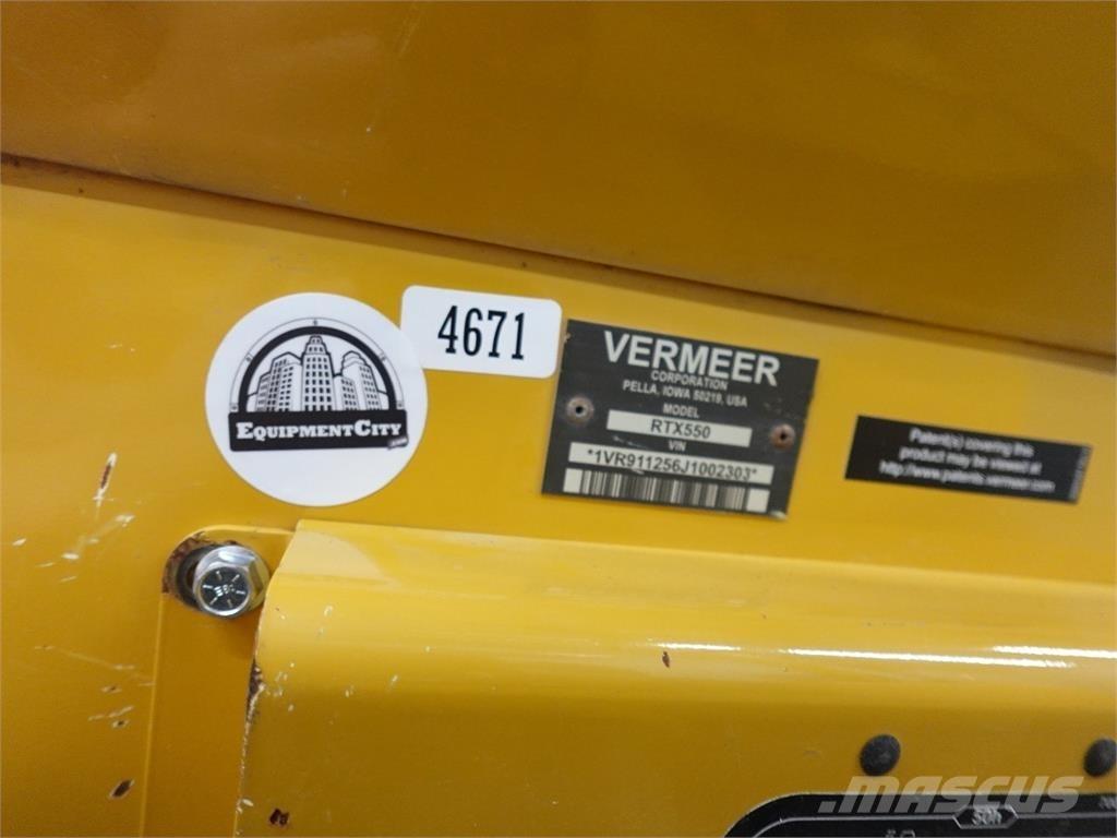 Vermeer RTX550 Tranšeju racēji