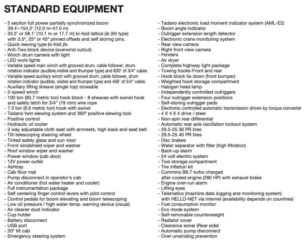 Tadano GR-900XL-4 Celtņi nelīdzenām virsmām