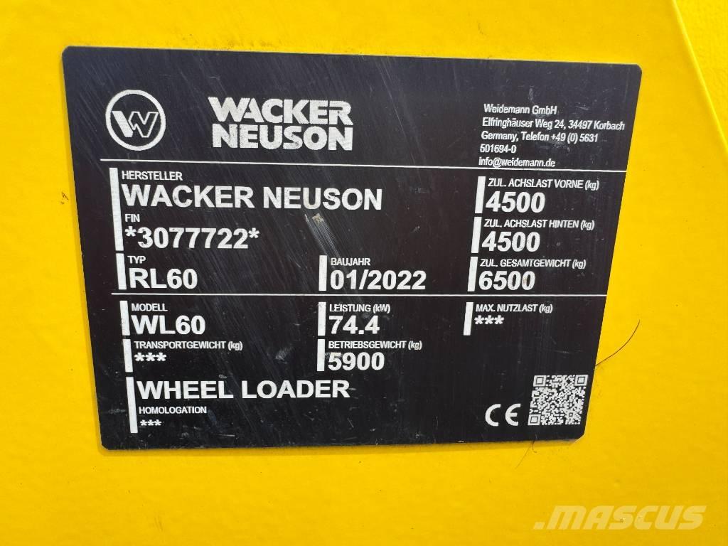 Wacker Neuson WL60 Iekrāvēji uz riteņiem