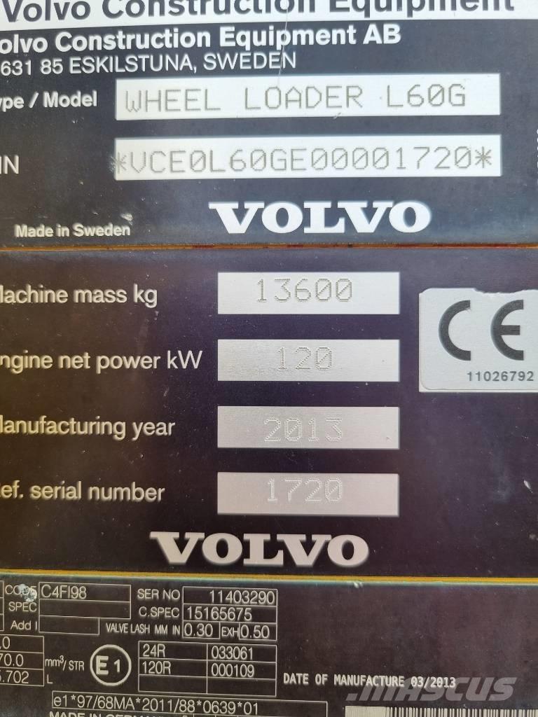 Volvo L 60 G Iekrāvēji uz riteņiem