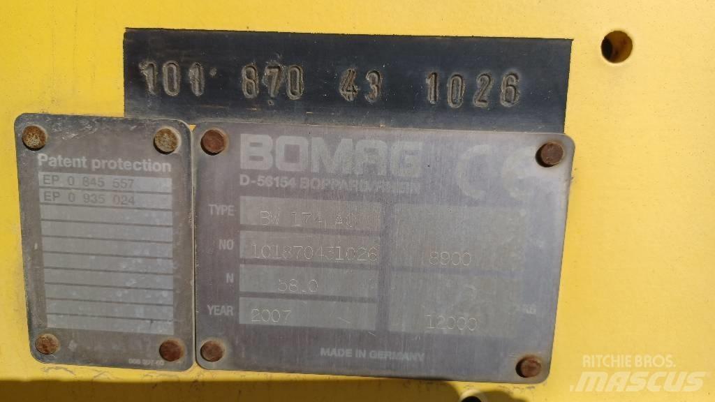 Bomag BW 174 A C Kombinētie veltņi