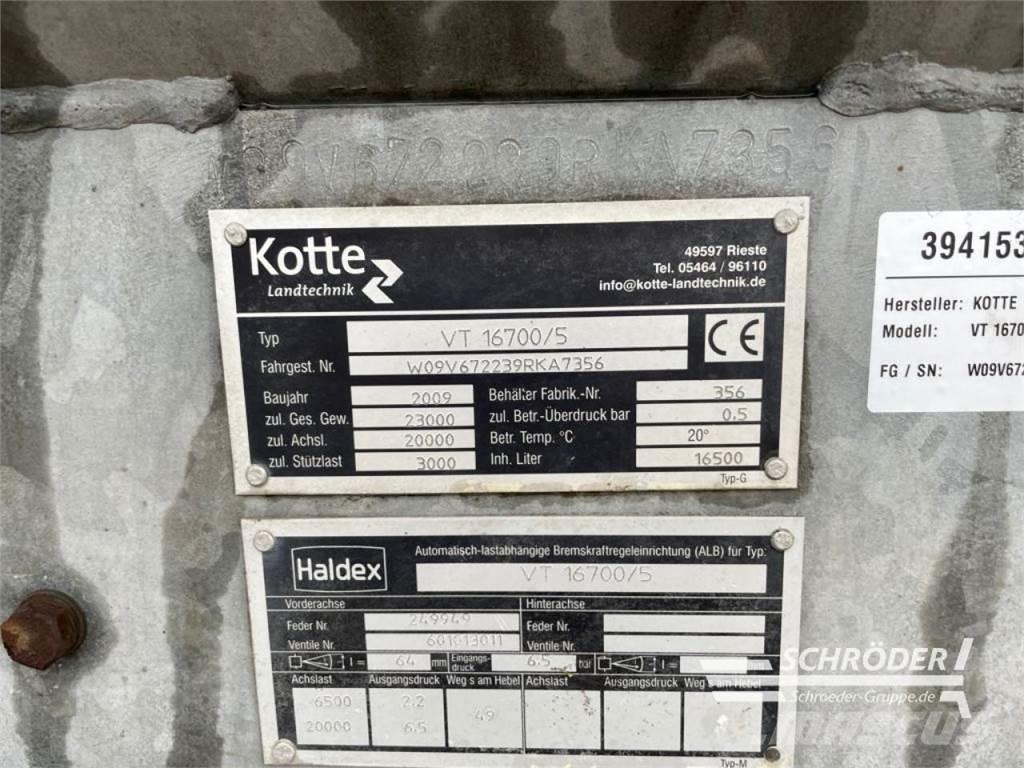 Kotte VT 16700 Emulsijas cisternas
