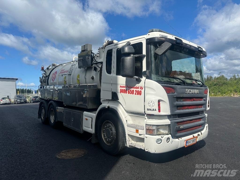 Scania P340 6x2*4 Kombinētās vakumsūkņa mašīnas