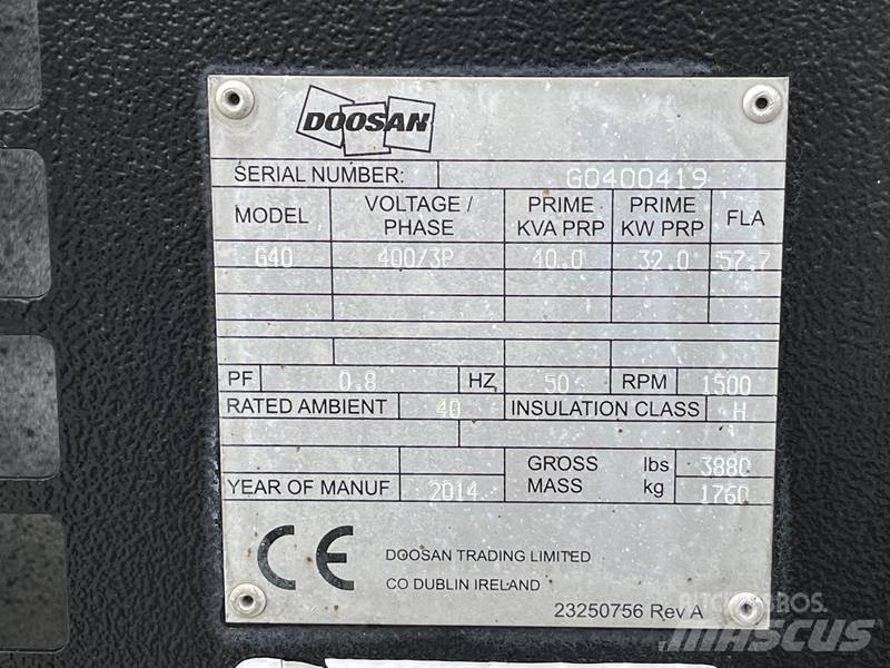 Doosan G 40 Dīzeļģeneratori