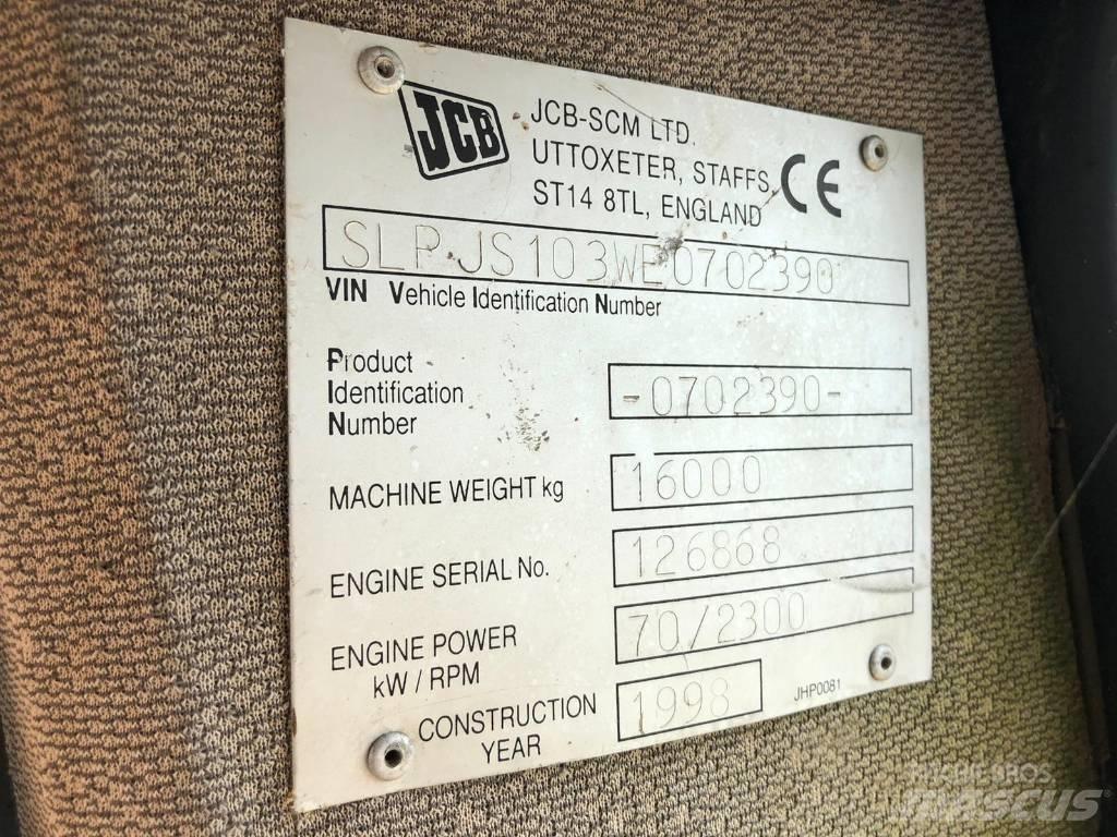 JCB JS 103 FOR PARTS Kāpurķēžu ekskavatori