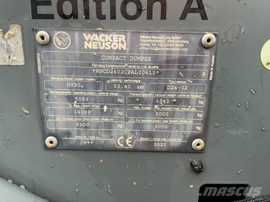 Wacker Neuson DV 90 Mini pašizgāzēji
