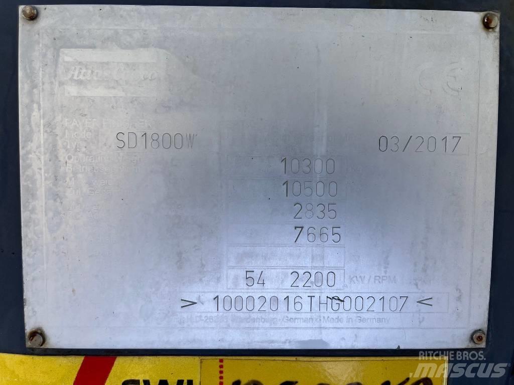 Dynapac SD 1800 W Asfalta klājēji