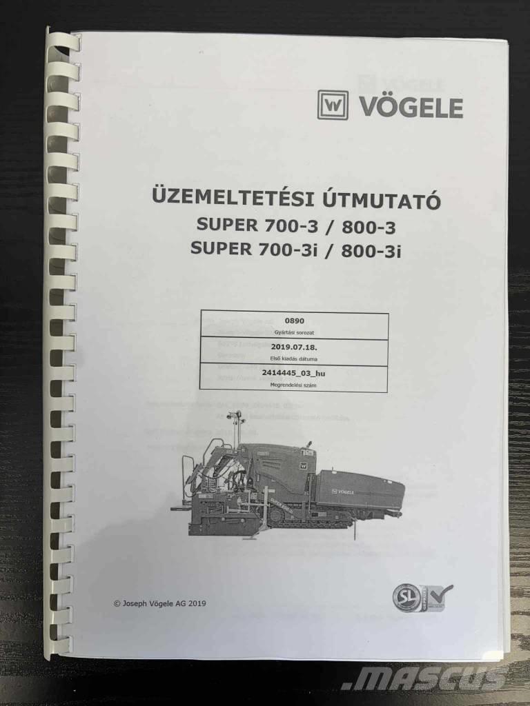 Vögele Super 800-3i Asfalta klājēji