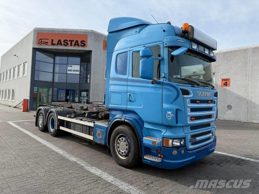 Scania R 500 Smagās mašīnas ar konteineriem