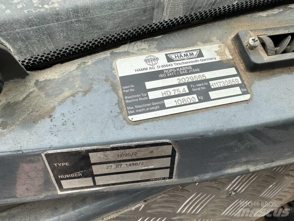 Hamm HD 75.4 Divvalču grunts veltņi