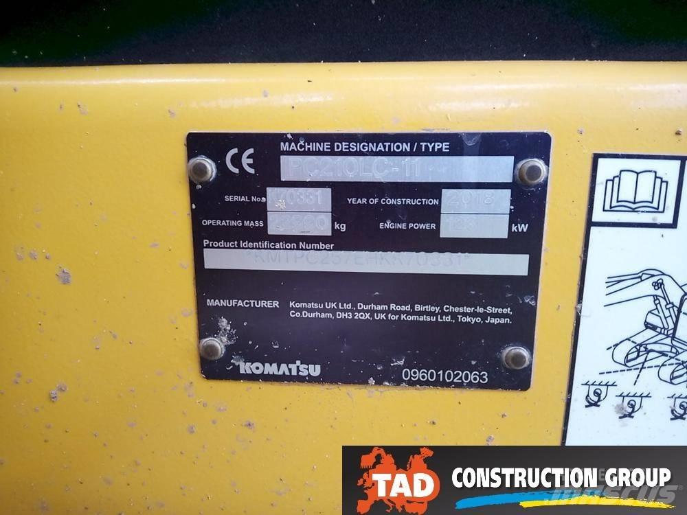 Komatsu PC210LC-11 Kāpurķēžu ekskavatori