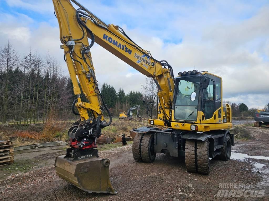 Komatsu PW148-8 Ekskavatori uz riteņiem