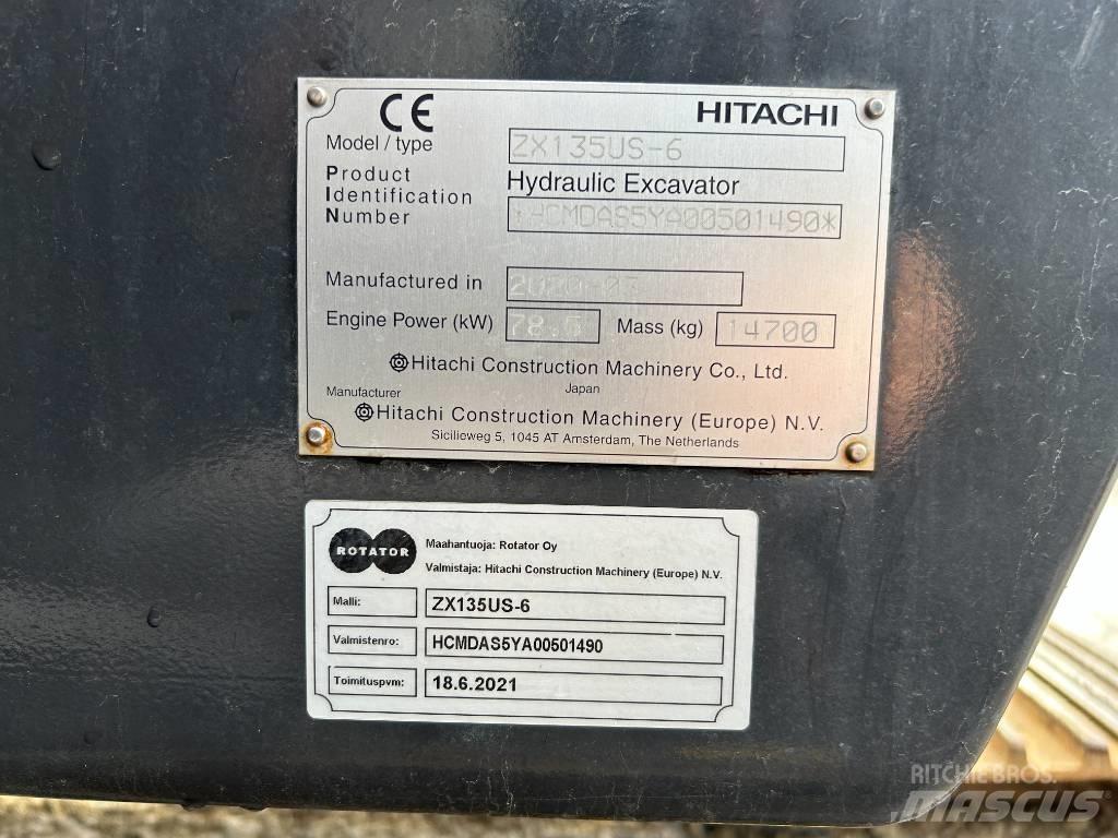 Hitachi ZX 135 US-6 Kāpurķēžu ekskavatori