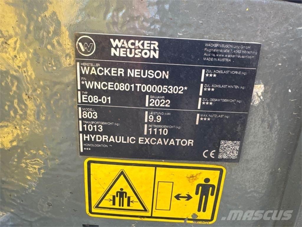 Wacker Neuson 803 Kāpurķēžu ekskavatori