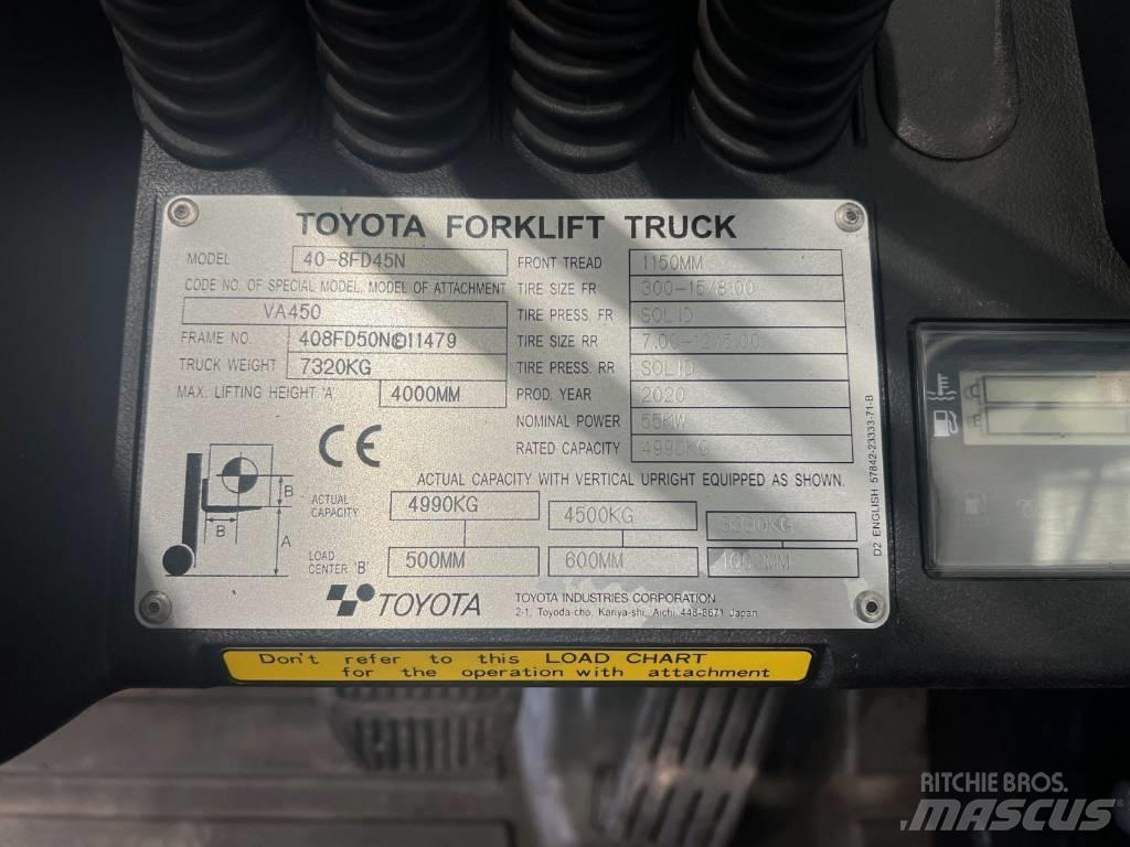 Toyota 40-8FD45N Tehnika ar dīzeļa dzinēju