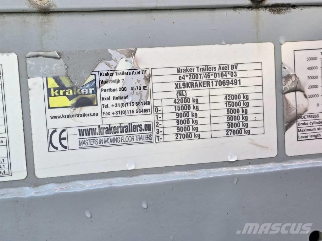 Kraker CF-200 Kustīgo grīdu puspiekabes
