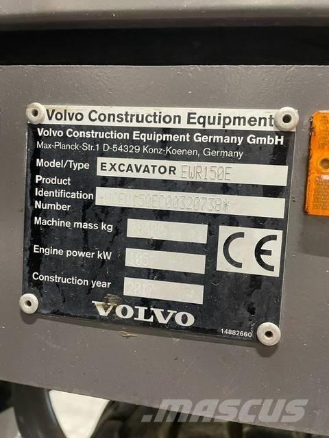 Volvo EWR150E Ekskavatori uz riteņiem