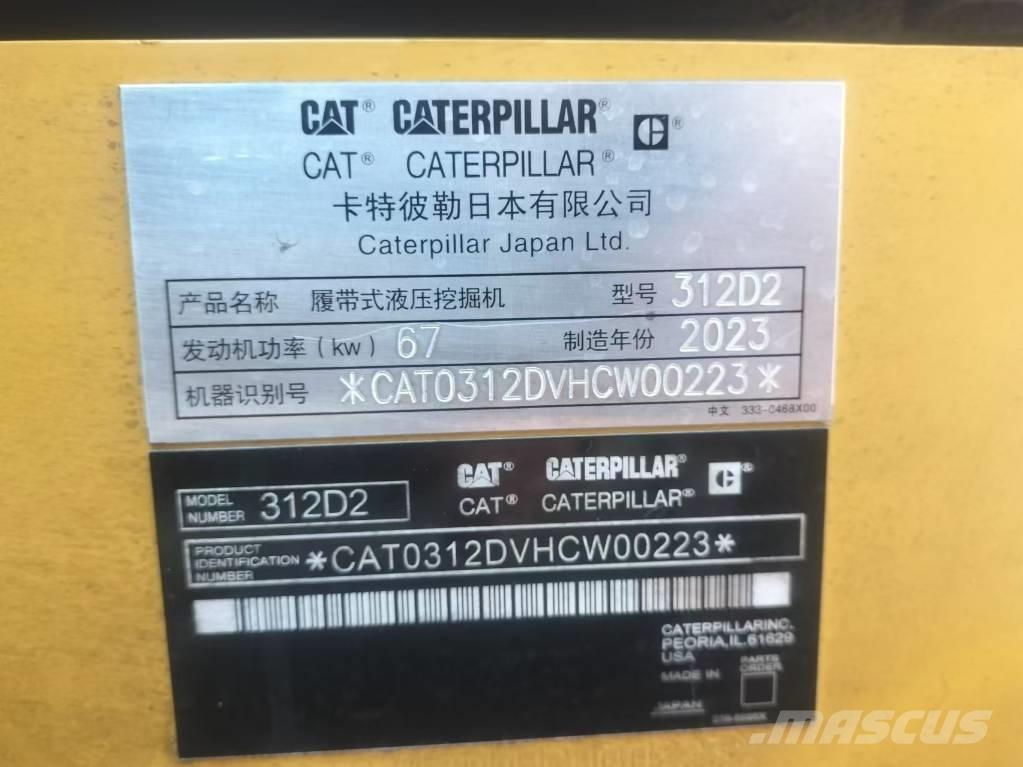 CAT 312 D Kāpurķēžu ekskavatori