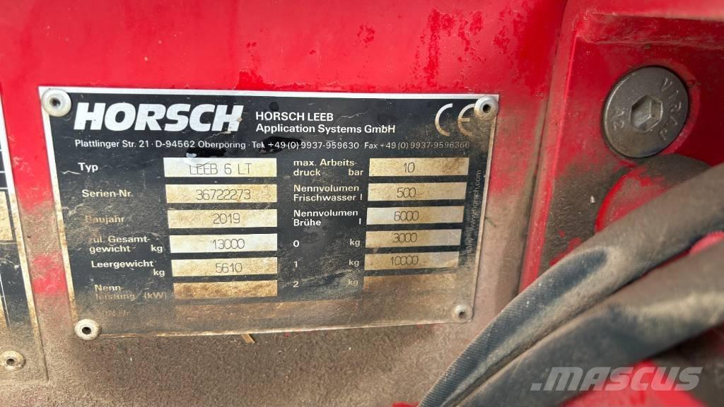 Horsch Leeb 6 LT Piekabināmie smidzinātāji(miglotāji)