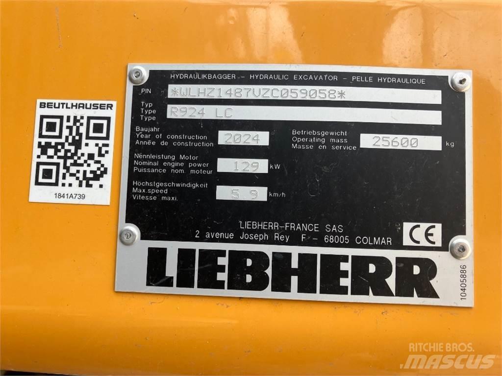 Liebherr R924 Kāpurķēžu ekskavatori