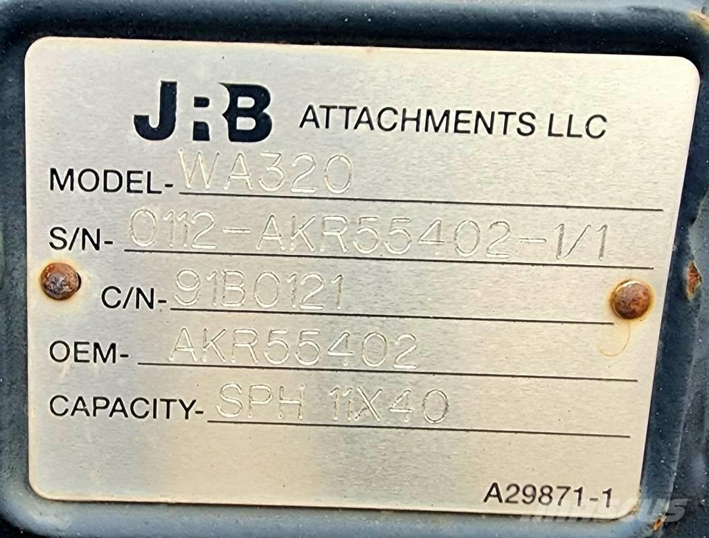 JRB Snow Plow WA320 Citas sastāvdaļas