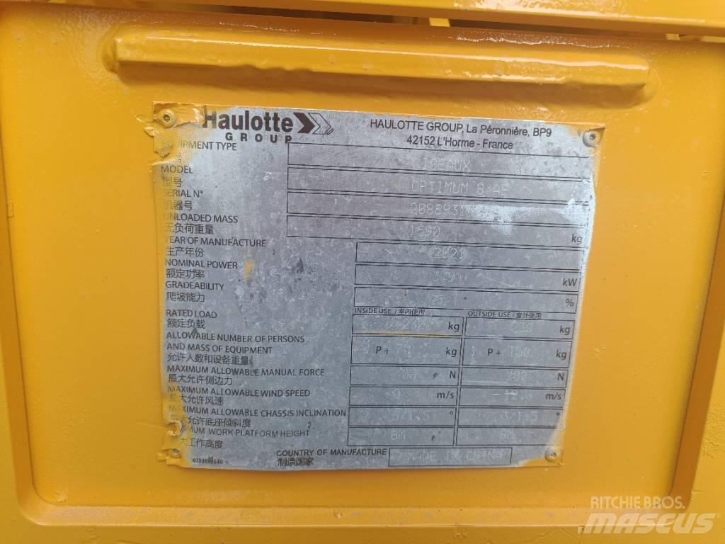 Haulotte OPTIMUM 8 Šķerveida pacēlāji
