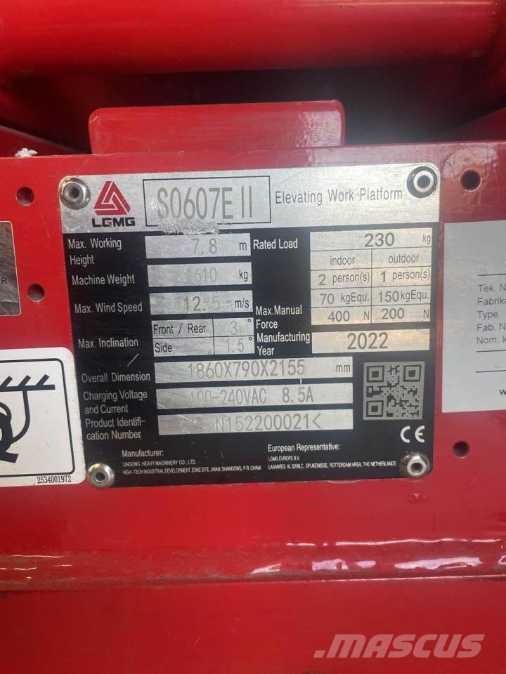 LGMG S0607E II Šķerveida pacēlāji