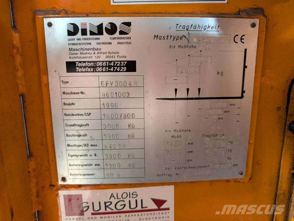 Dimos EFY3004-R Elektriskie iekrāvēji