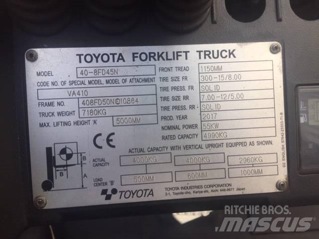 Toyota 40-8FD45N Tehnika ar dīzeļa dzinēju