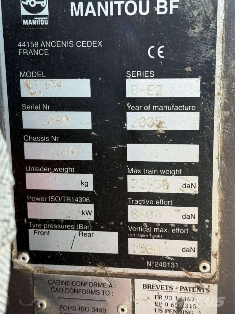 Manitou MLT 634-120 Teleskopiskie manipulatori