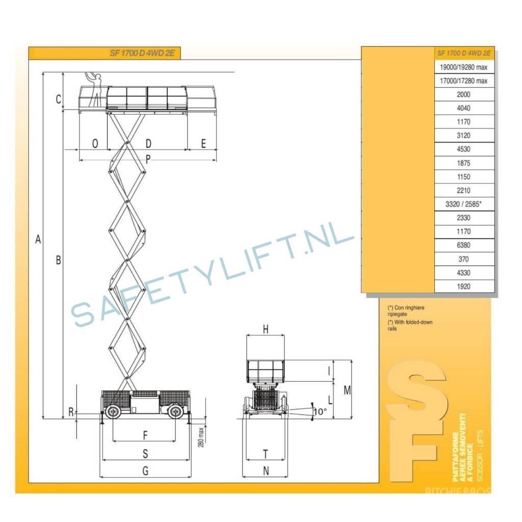 Airo SF 1700 D Šķerveida pacēlāji
