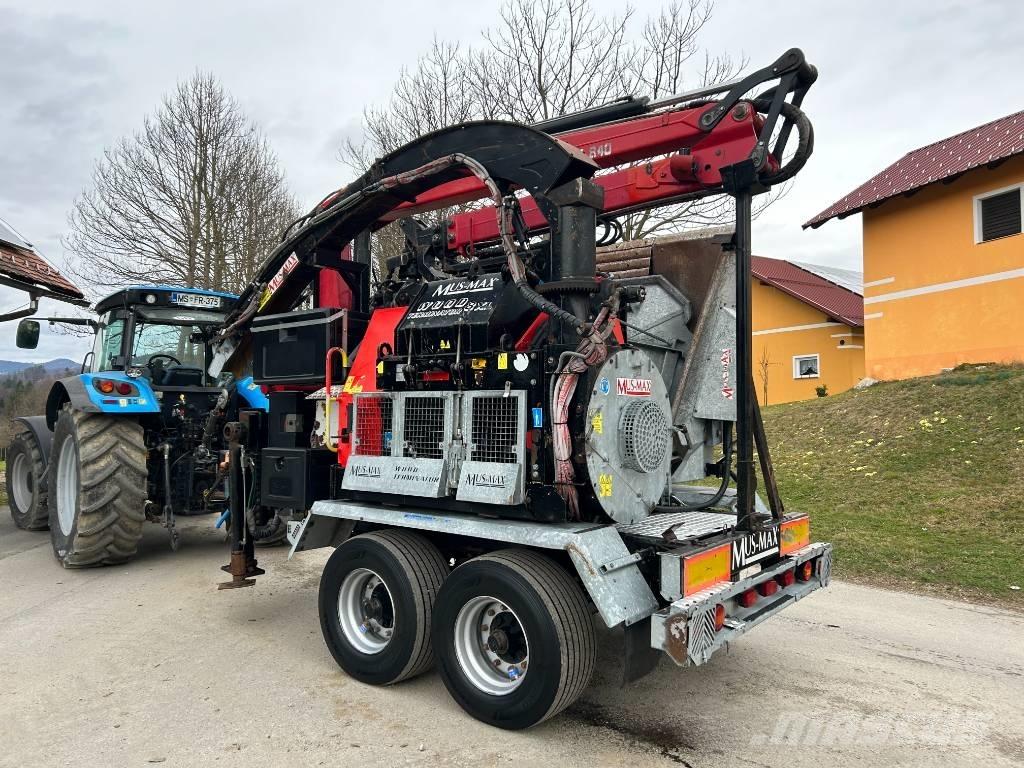 Mus-Max 8XL Koka šķēlēji, frēzes, šķeldotāji